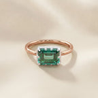 1.80 CTW Emerald Cut Lab Grown Gemstone Solitaire Engagement Ring
