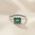 1.80 CTW Emerald Cut Lab Grown Gemstone Solitaire Engagement Ring
