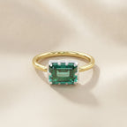 1.80 CTW Emerald Cut Lab Grown Gemstone Solitaire Engagement Ring
