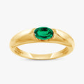0.33 Carat Oval Cut Lab Grown Gemstone Solitaire Ring