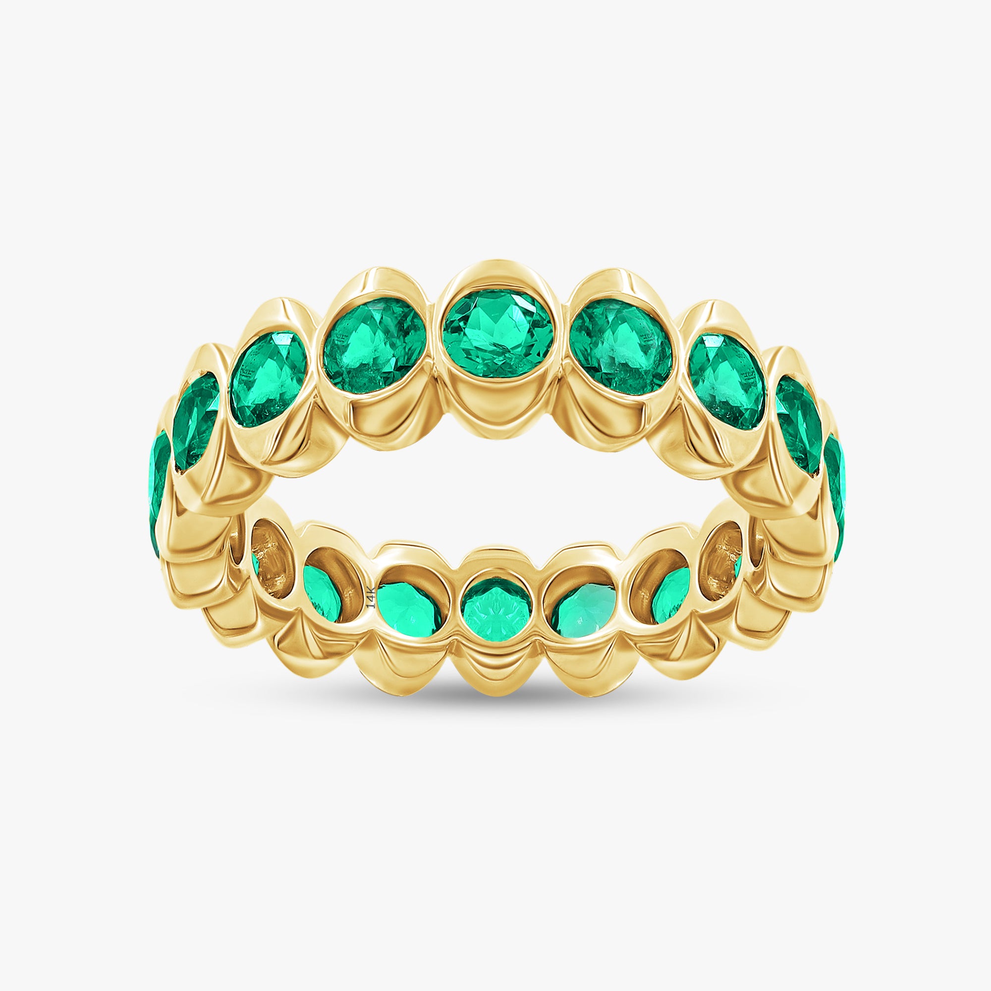 2.10 Carat Lab Grown Gemstone Full Eternity Wedding Band Ring