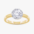 1.00 Carat Round Cut Lab Grown Diamond Solitaire Engagement Ring
