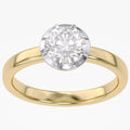 1.00 Carat Round Cut Lab Grown Diamond Solitaire Engagement Ring