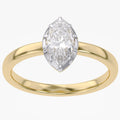 1.00 Carat Marquise Cut Lab Grown Diamond Solitaire Engagement Ring