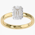 1.00 Carat Emerald Cut Lab Grown Diamond Solitaire Ring