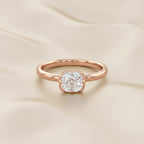 1.00 CTW Cushion Cut Lab Grown Diamond Solitaire Engagement Ring