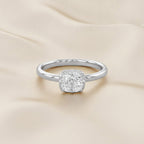 1.00 CTW Cushion Cut Lab Grown Diamond Solitaire Engagement Ring