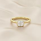 1.00 CTW Cushion Cut Lab Grown Diamond Solitaire Engagement Ring