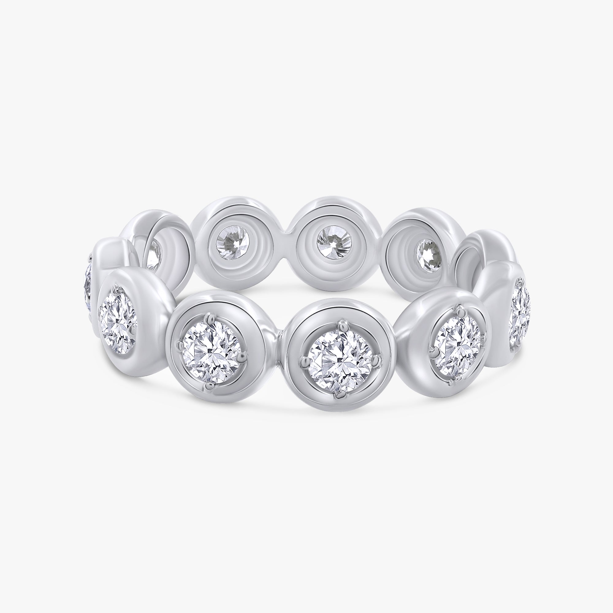 1.00 Carat Lab Grown Diamond Full Eternity Band Ring
