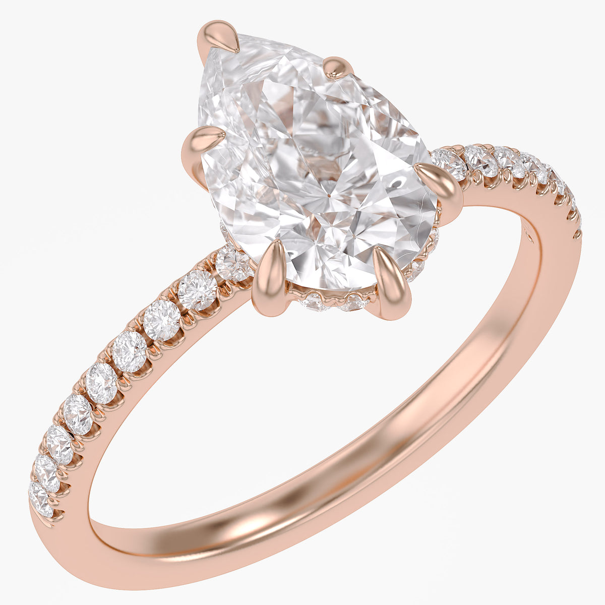 2.31 CTW Lab Grown Diamond Pear Cluster Ring