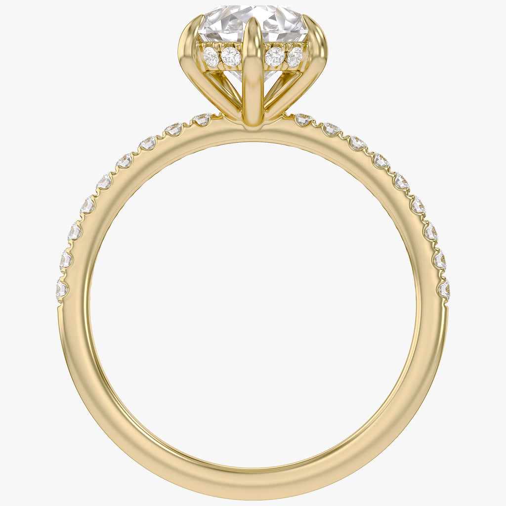 2.31 CTW Lab Grown Diamond Pear Cluster Ring