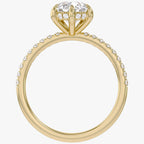2.31 CTW Lab Grown Diamond Pear Cluster Ring