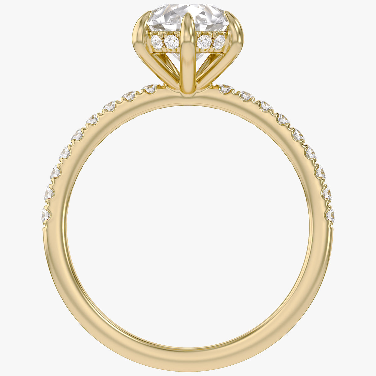 2.31 CTW Lab Grown Diamond Pear Cluster Ring