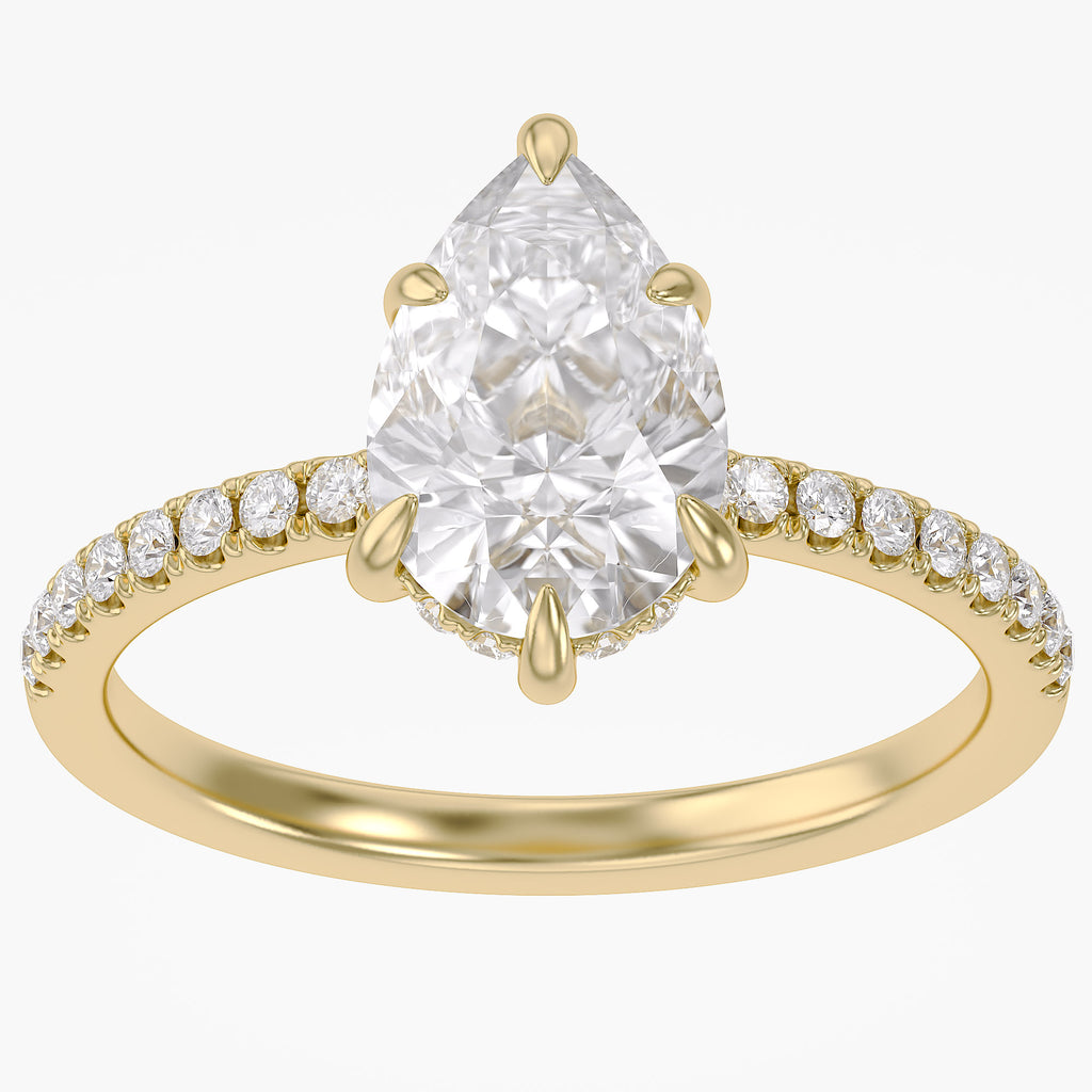2.31 CTW Lab Grown Diamond Pear Cluster Ring