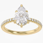 2.31 CTW Lab Grown Diamond Pear Cluster Ring