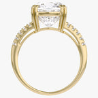 5.80 CTW Lab Grown Diamond Cushion Solitaire Ring