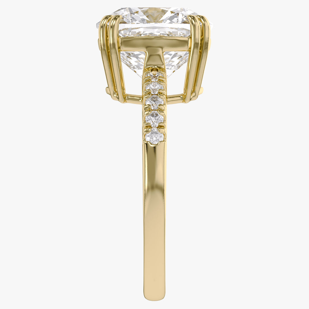 5.80 CTW Lab Grown Diamond Cushion Solitaire Ring
