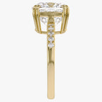 5.80 CTW Lab Grown Diamond Cushion Solitaire Ring