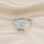3.45 TCW Cushion Cut Lab-Grown Diamond Engagement Ring
