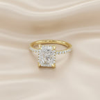 3.45 TCW Cushion Cut Lab-Grown Diamond Engagement Ring