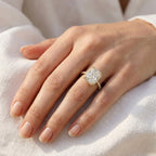 3.45 TCW Cushion Cut Lab-Grown Diamond Engagement Ring