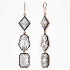 15.24 CTW Multi-Shape Lab-Grown Diamond Linear Drop Hook Earrings