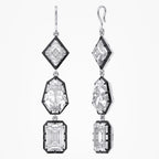 15.24 CTW Multi-Shape Lab-Grown Diamond Linear Drop Hook Earrings