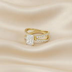2.80 Carat Kelly Radiant Cut Split Shank Lab Grown Diamond Engagement Ring