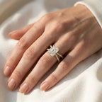 2.80 Carat Kelly Radiant Cut Split Shank Lab Grown Diamond Engagement Ring