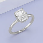 2.55 Carat Auara 6-Prong Radiant Cut Lab Grown Diamond Engagement Ring