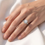 2.55 Carat Auara 6-Prong Radiant Cut Lab Grown Diamond Engagement Ring