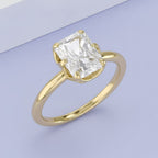 2.55 Carat Auara 6-Prong Radiant Cut Lab Grown Diamond Engagement Ring