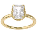 2.55 Carat Auara 6-Prong Radiant Cut Lab Grown Diamond Engagement Ring