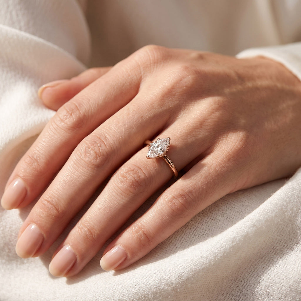 1.15 Carat Adelaide 6-Prong Marquise Cut Lab Grown Diamond Engagement Ring