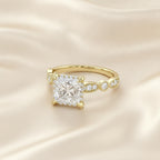 Halo Solitaire Lab Grown Diamond Engagement Ring