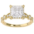 Halo Solitaire Lab Grown Diamond Engagement Ring