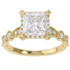 Halo Solitaire Lab Grown Diamond Engagement Ring