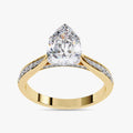 1.05 Carat Polly Pear Cut Stackable Lab Grown Diamond Engagement Ring