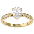 1.05 Carat Polly Pear Shape Stackable Lab Grown Diamond Engagement Ring