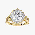2.55 Carat Piper Floral Halo Lab Grown Diamond Engagement Ring