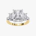 6.60 Carat  Esmarie Five Stone Radiant Cut Lab Grown Diamond Engagement Ring