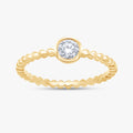 Round Shape 0.25 Carat Lab Grown Diamond Solitaire Rings