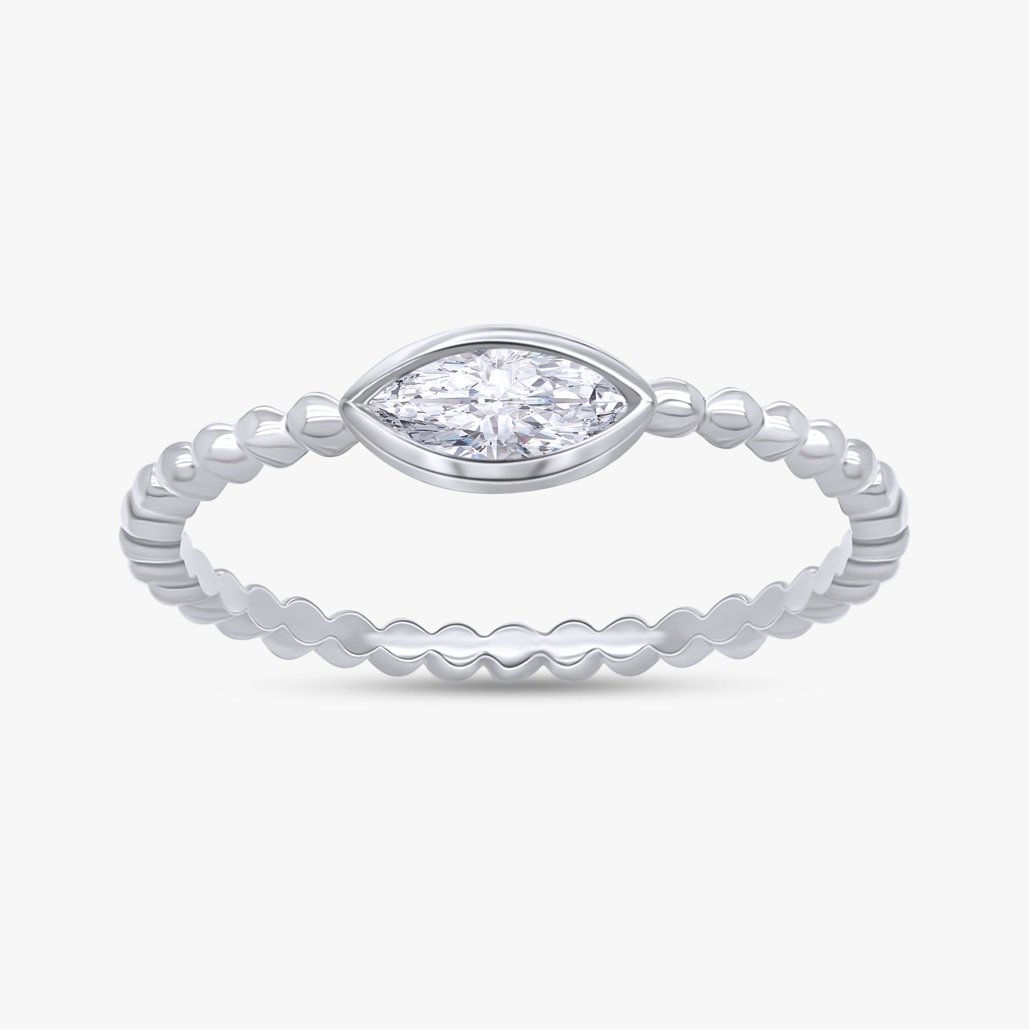 Marquise Shape 0.25 Carat Lab Grown Diamond Solitaire Rings