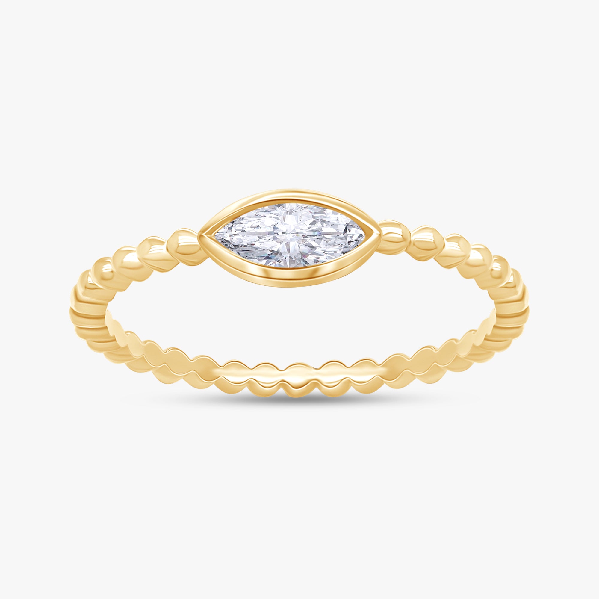 Marquise Shape 0.25 Carat Lab Grown Diamond Solitaire Rings