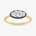 1.10 Carat Oval Cut Lab Grown Diamond Solitaire Engagement Ring