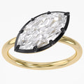 3.00 Carat Marquise Cut Lab Grown Diamond Solitaire Engagement Ring