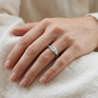 1.00 Carat Oval Cut Lab Grown Diamond Pinky Ring