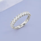 0.85 CTW Marquise Cut Lab Grown Diamond Eternity Ring