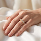 0.85 CTW Marquise Cut Lab Grown Diamond Eternity Ring