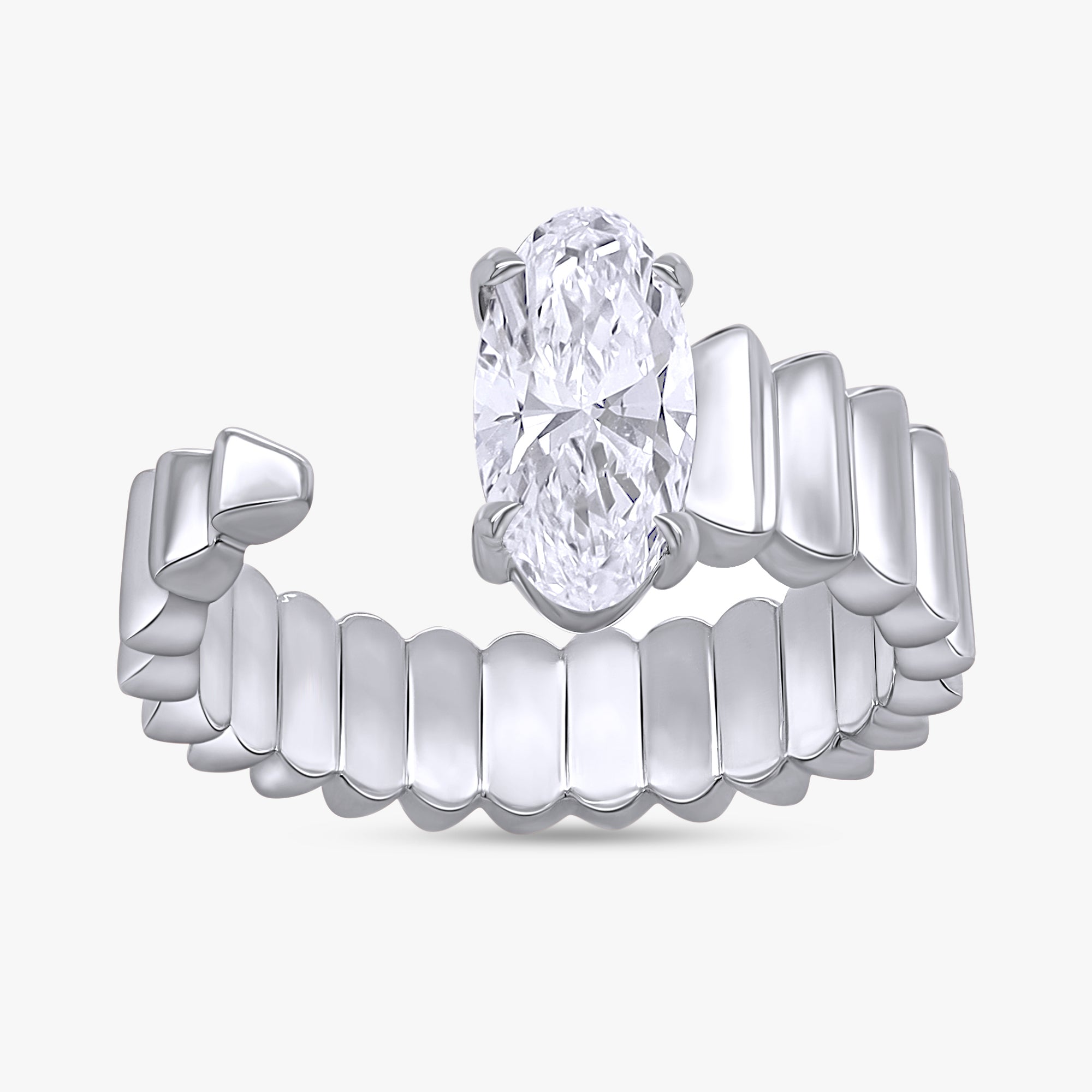 1.00 Carat Lab Grown Diamond Solitaire Engagement Ring